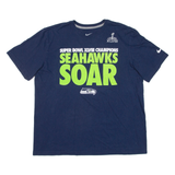 NIKE Super Bowl Champions Mens T-Shirt Blue USA XL