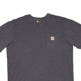 CARHARTT Tall Mens T-Shirt Grey XL