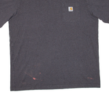 CARHARTT Tall Mens T-Shirt Grey XL