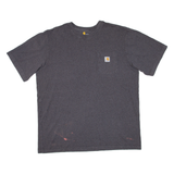 CARHARTT Tall Mens T-Shirt Grey XL