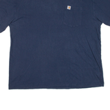 CARHARTT Mens T-Shirt Blue XL