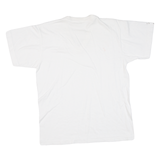 Mens T-Shirt White V-Neck M