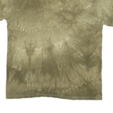 Lion Mens Tie Dye T-Shirt Green L
