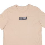 GUESS Mens T-Shirt Beige L