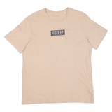 GUESS Mens T-Shirt Beige L