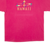 HANES Hawaii Womens T-Shirt Pink XL