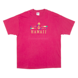 HANES Hawaii Womens T-Shirt Pink XL