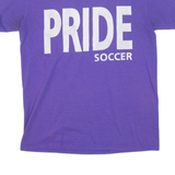 HANES Pride Soccer Womens T-Shirt Purple S