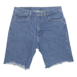 WRANGLER Cut Off Mens Denim Shorts Blue M W32