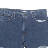 WRANGLER Cut Off Womens Denim Shorts Blue XL W38