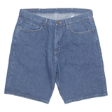 WRANGLER Mens Denim Shorts Blue L W38