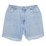 WRANGLER Cut Off 551 Mens Denim Shorts Blue L W34