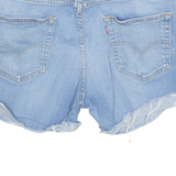 LEVI'S Cut Off Turn Up 511 Womens Denim Shorts Blue M W34