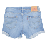 LEVI'S Cut Off Turn Up 511 Womens Denim Shorts Blue M W34