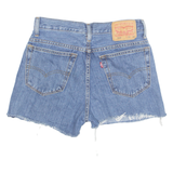 LEVI'S Cut Off 516 Womens Denim Shorts Blue M W29