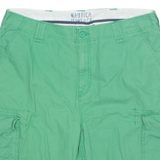 NAUTICA Mens Cargo Shorts Green XL W40