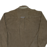 POINT ZERO Mens Corduroy Shirt Green Long Sleeve XL
