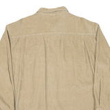 SCANDIA WOODS Mens Corduroy Shirt Beige Long Sleeve L