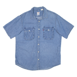 LEVI'S Relaxed Mens Denim Shirt Blue M