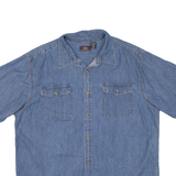 ROUTE 66 Mens Denim Shirt Blue XL