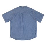 ROUTE 66 Mens Denim Shirt Blue XL