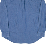 CROFT & BARROW Mens Denim Shirt Blue Long Sleeve M