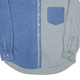 OUTFITTERS Mens Denim Shirt Grey Long Sleeve M