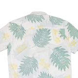 PARADISE STYLE Mens Hawaiian Shirt White Floral M