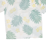 PARADISE STYLE Mens Hawaiian Shirt White Floral M