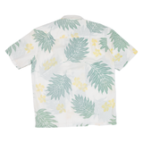 PARADISE STYLE Mens Hawaiian Shirt White Floral M