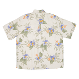 JOS.A.BANK Mens Hawaiian Shirt Beige Floral XL