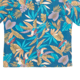 HAWAII BLUES Mens Hawaiian Shirt Blue Floral XL