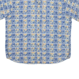 CAMBRIDGE CLASSICS Mens Hawaiian Shirt Blue Crazy Pattern XL