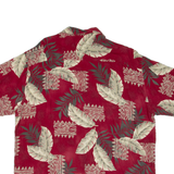 HOLLIS RIVER Tall Mens Hawaiian Shirt Red Floral XL