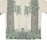 PIERRE CARDIN Mens Hawaiian Shirt Beige Floral XL