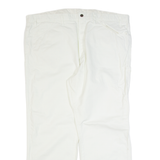 DICKIES Carpenter Workwear Mens Trousers White Regular Straight W46 L30