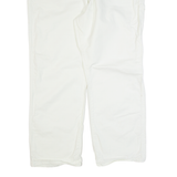 DICKIES Carpenter Workwear Mens Trousers White Regular Straight W46 L30