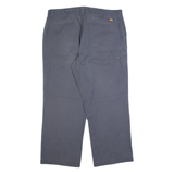 DICKIES Workwear Mens Trousers Grey Regular Straight W40 L30