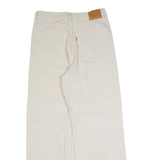LEVI'S High Rise Womens Trousers Beige Loose Straight W30 L31