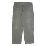 CARHARTT Lined Workwear Mens Trousers Grey Regular Straight W40 L32