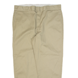 DICKIES Workwear Mens Trousers Beige Regular Tapered W40 L30