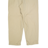 NAUTICA GOLF Pleated Chino Mens Trousers Beige Regular Straight W36 L30