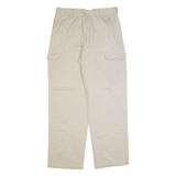 CHAPS Cargo Mens Trousers Cream Regular Straight W32 L32