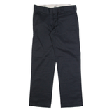 DICKIES Workwear Mens Trousers Black Slim Straight W30 L30