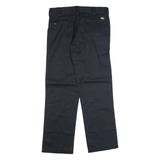 DICKIES Workwear Mens Trousers Black Slim Straight W30 L30