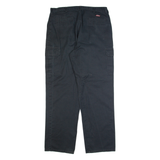 DICKIES Cargo Workwear Mens Trousers Black Regular Straight W38 L34