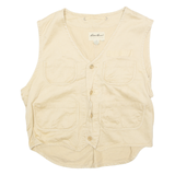 EDDIE BAUER Utility Mens Workwear Gilet Beige L