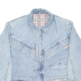 Mens Blanket Lined Denim Jacket Blue L