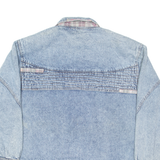 Mens Blanket Lined Denim Jacket Blue L