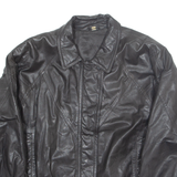 Womens Biker Coat Black Leather M